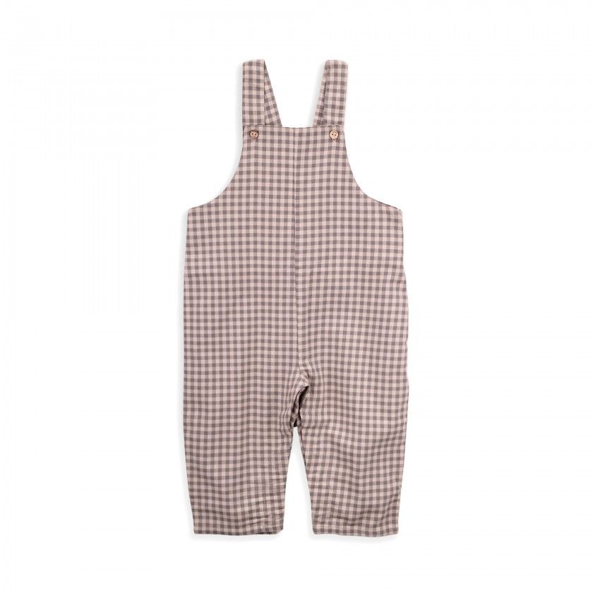 Clemente flannel baby overalls