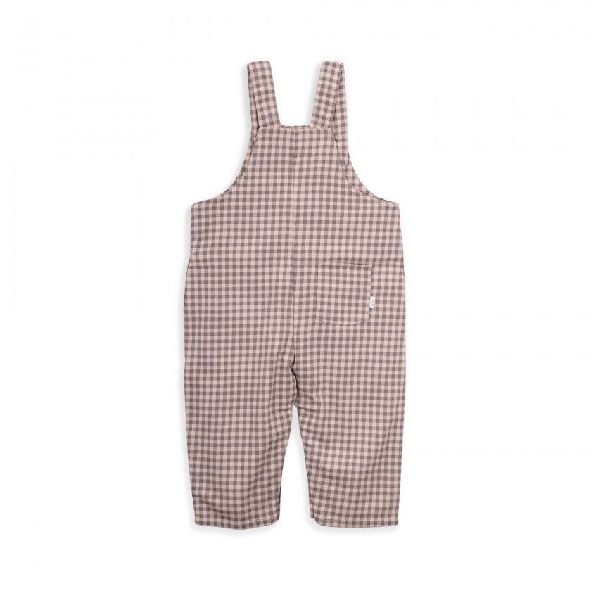 Clemente flannel baby overalls