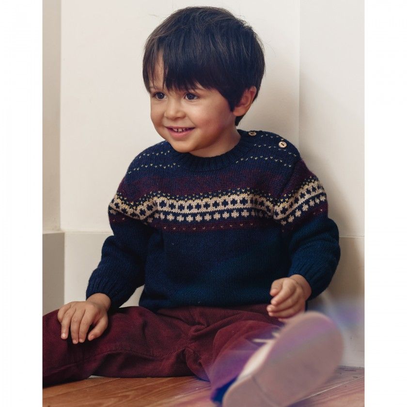 Atlas knitted sweater for boy