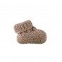 Knitted booties for baby