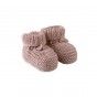 Knitted booties for baby