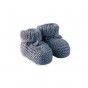 Knitted booties for baby