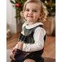 Esm romper for baby girl in checks