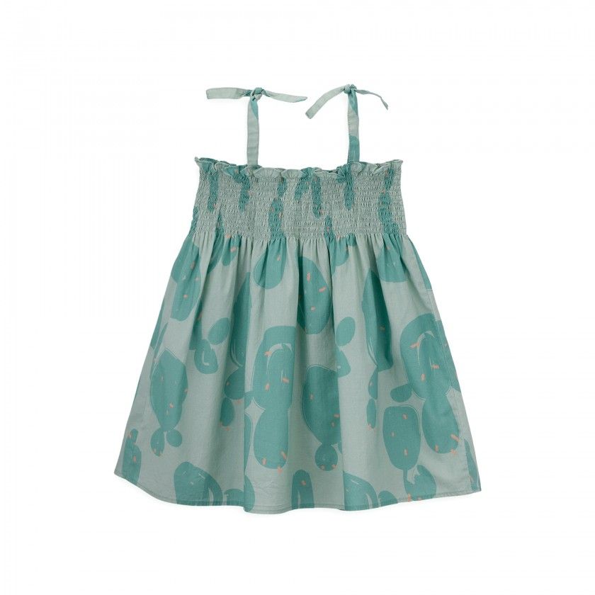 Cactus Dress with a pattern for girls with straps