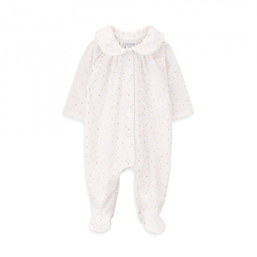 Dots Babygrow for newborns in organic cotton