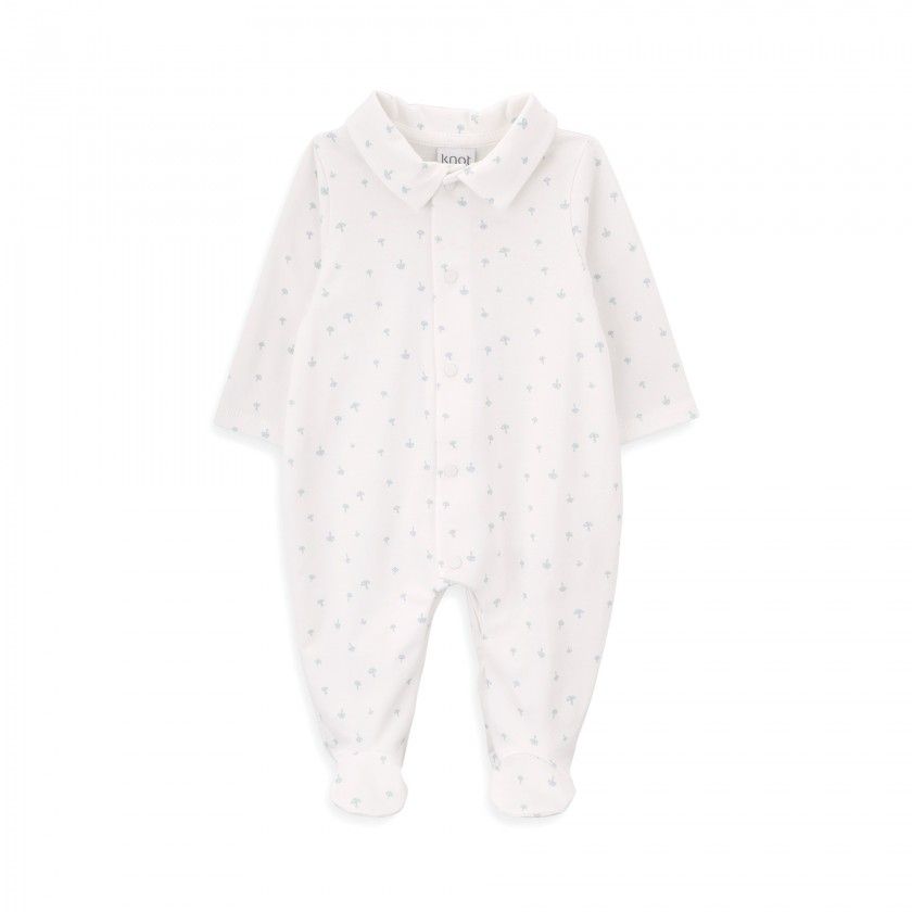 Mushrooms Babygrow for newborn boys in organic cotton