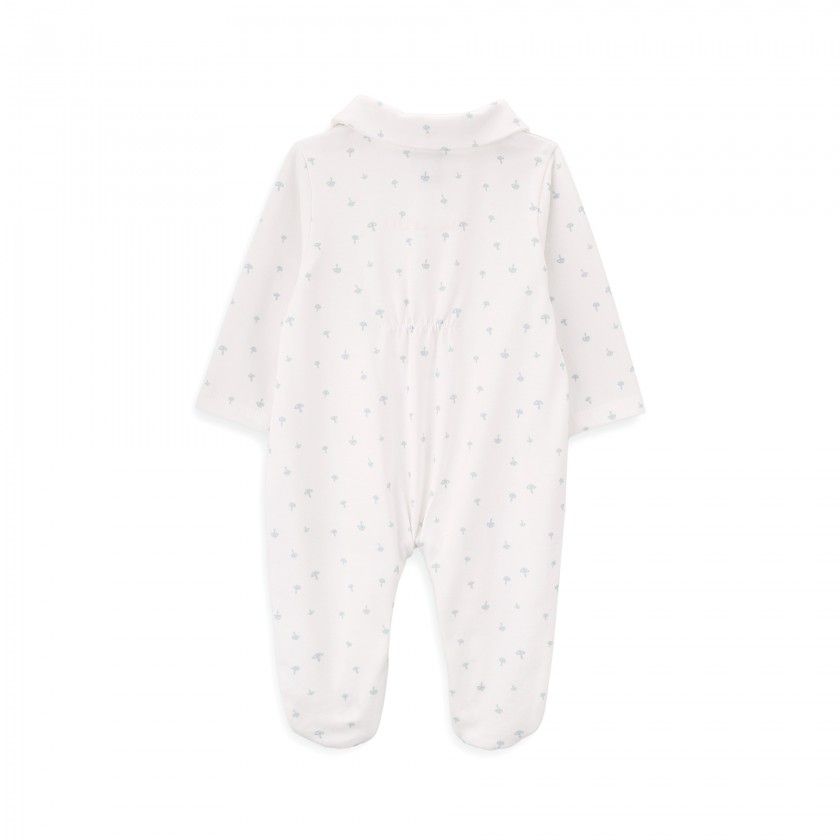 Mushrooms Babygrow for newborn boys in organic cotton