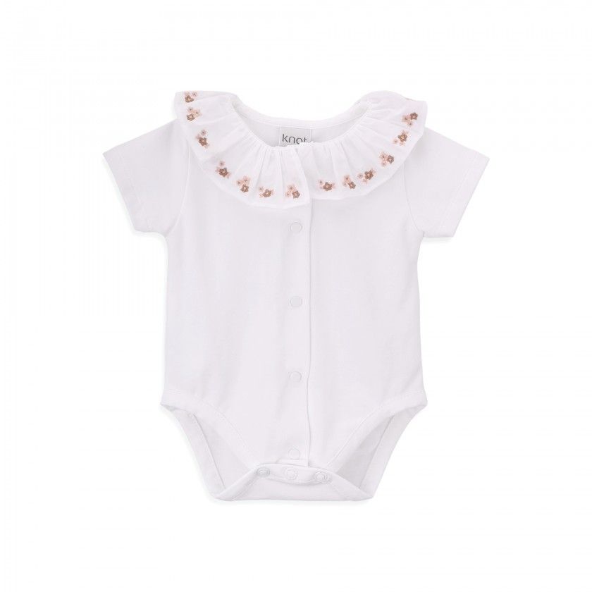 Sammy Body for baby girls in organic cotton