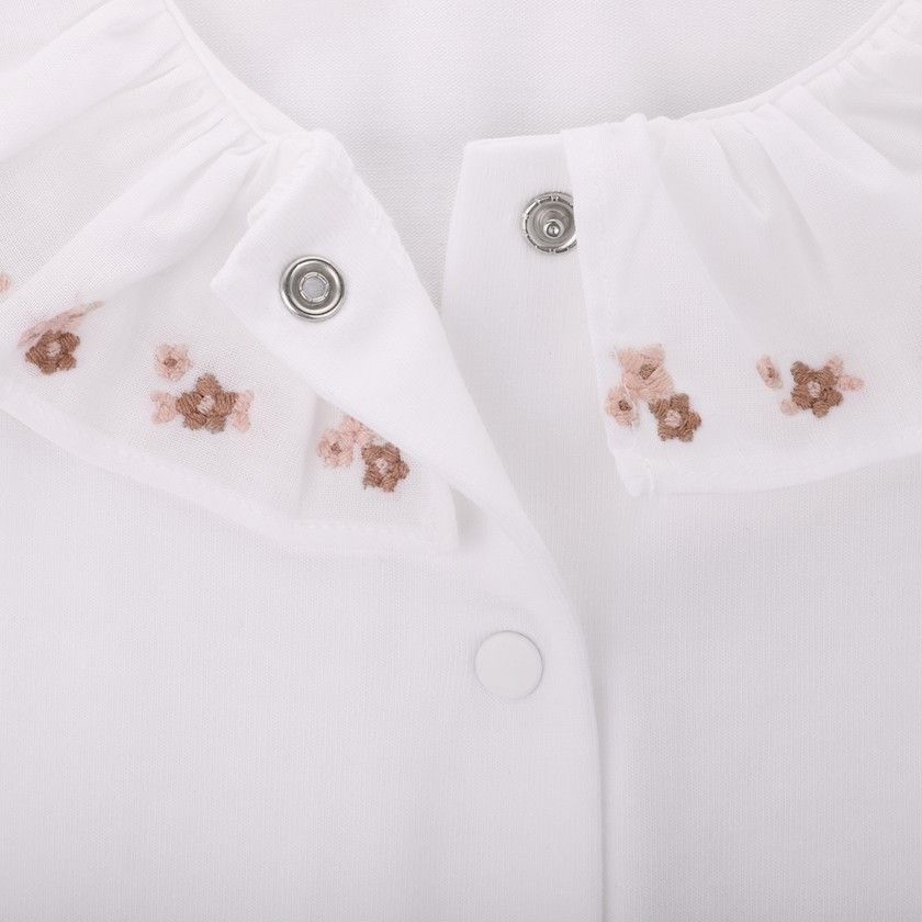Sammy Body for baby girls in organic cotton