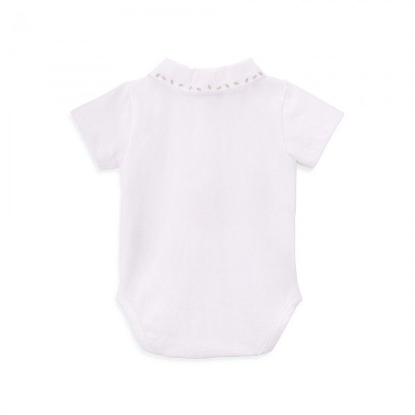 Leaf Body for baby boys in organic cotton