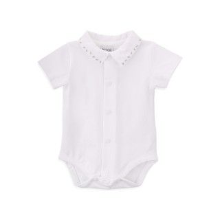 Body Leaf de beb menino em algodo orgnico
