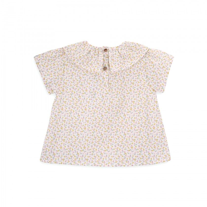 Alice Blouse for girls with print in cotton