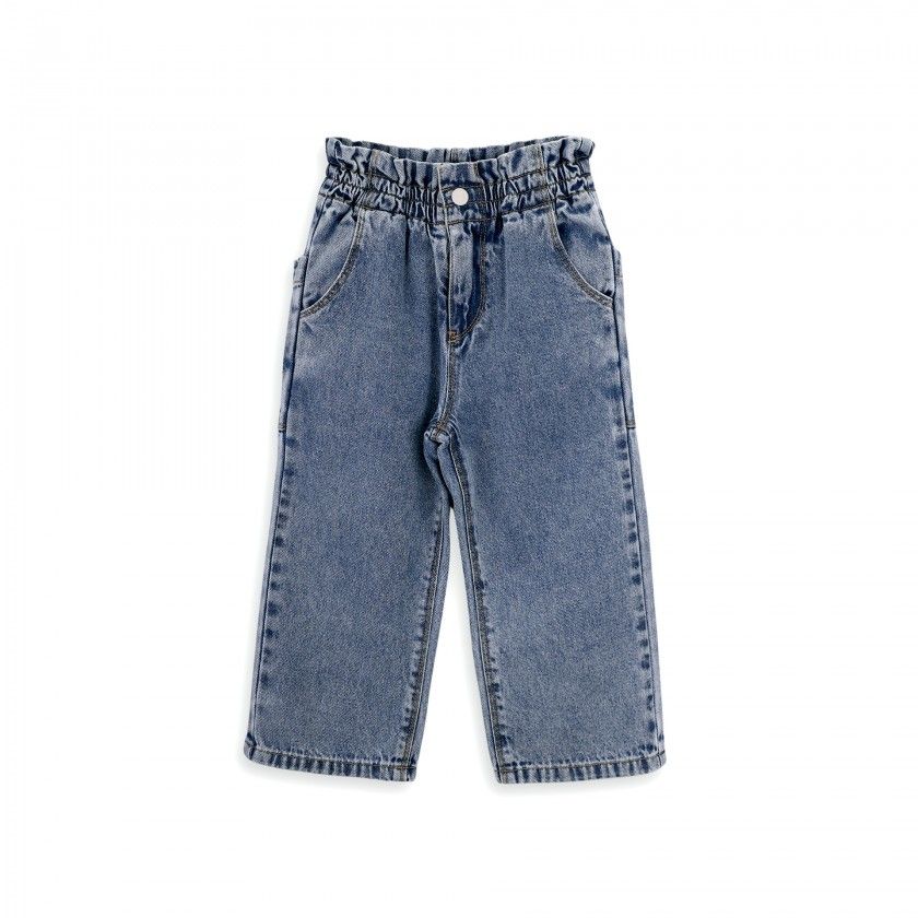 Molly Trousers for baby girls in denim
