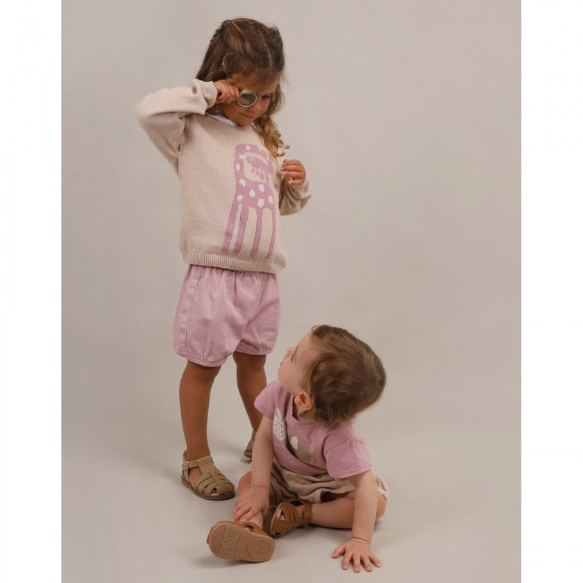 Zuri Shorts for baby girls in twill