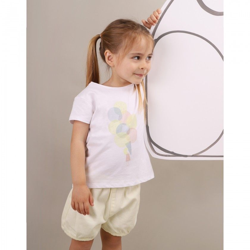 Zuri Shorts for baby girls in twill