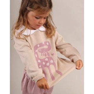 Giraffe Knitted Sweater for girls