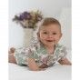Fofo Gina de beb menina em algodo com flores