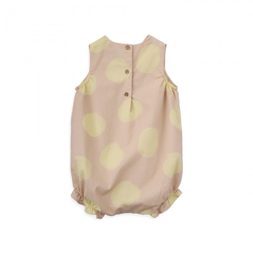 Kendall Romper with balls for baby girls in cotton