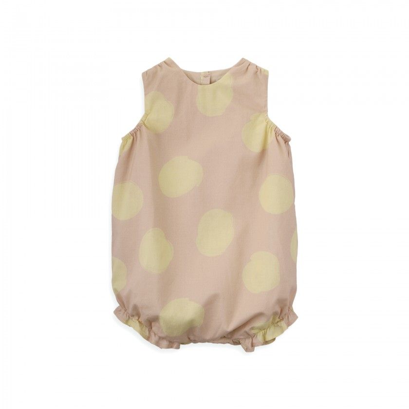 Kendall Romper with balls for baby girls in cotton