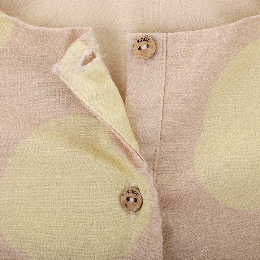 Kendall Romper with balls for baby girls in cotton