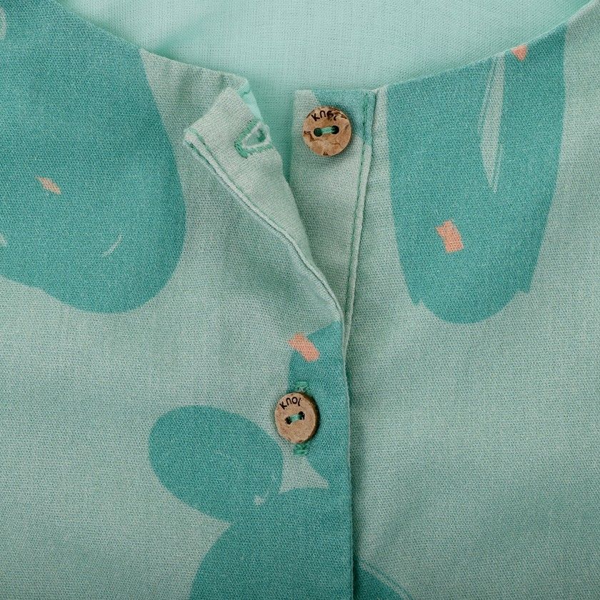 Kendall Romper with a pattern for girls in cotton