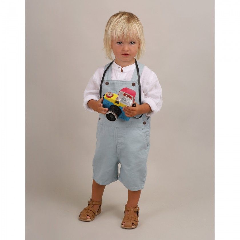 Mack Overalls with a pattern for baby in twill