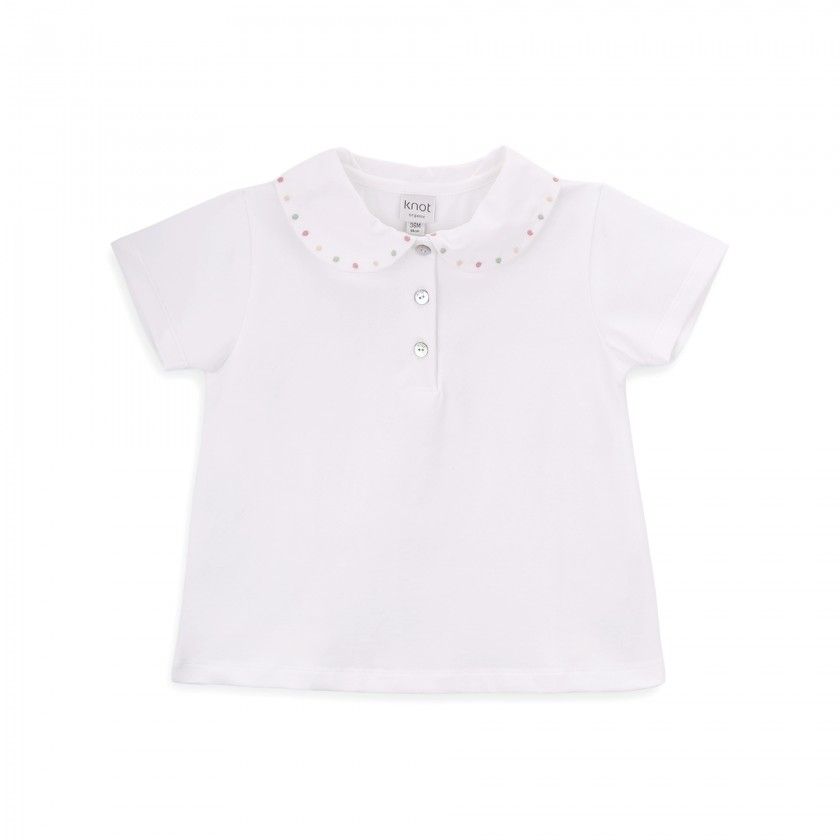 Carol Polo for girls in organic cotton