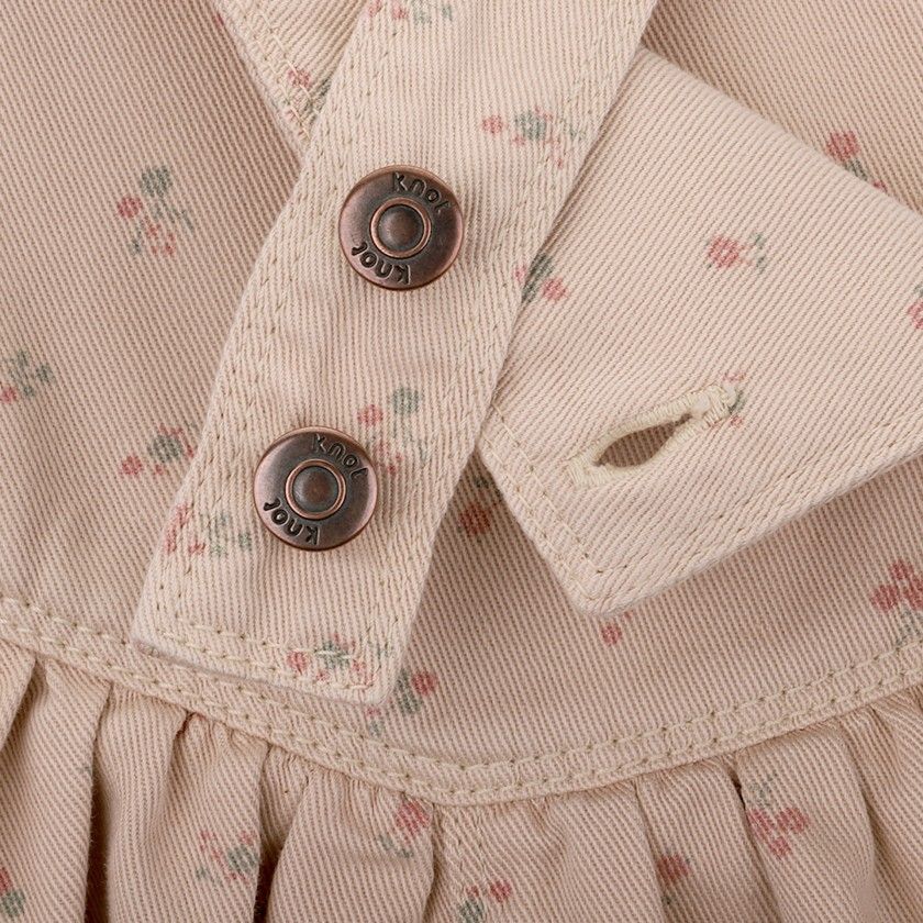 Aubree Pinafore for girls in flower twill