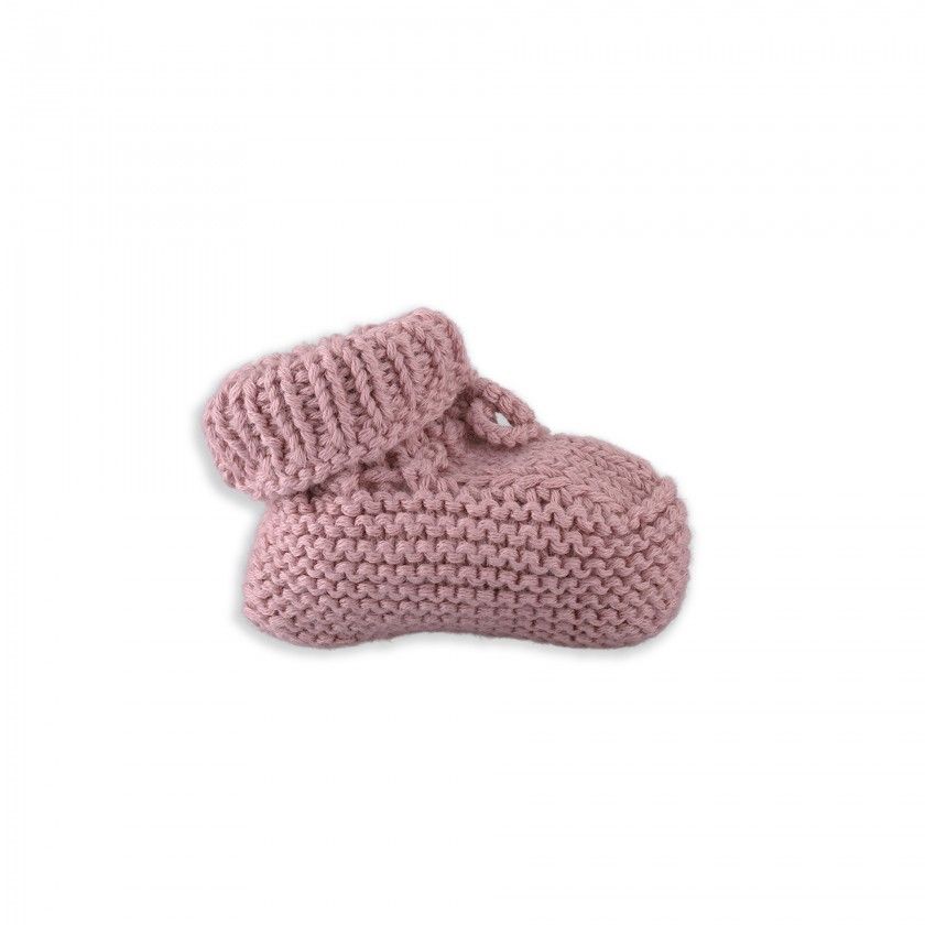 Pine knitted newborn booties