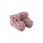 Pine knitted newborn booties