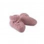 Pine knitted newborn booties