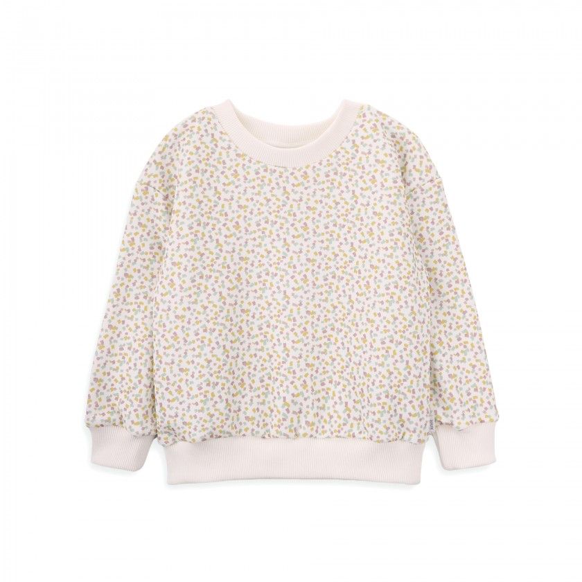 Small Brushes Sweatshirt with pattern for girls