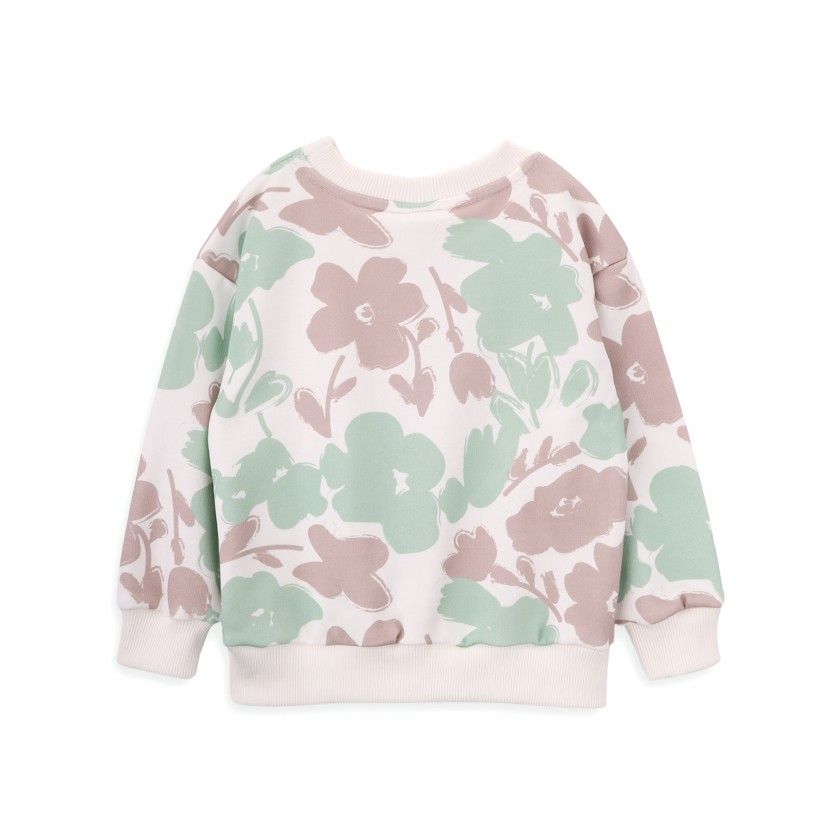 Big Flowers Sweatshirt for girls