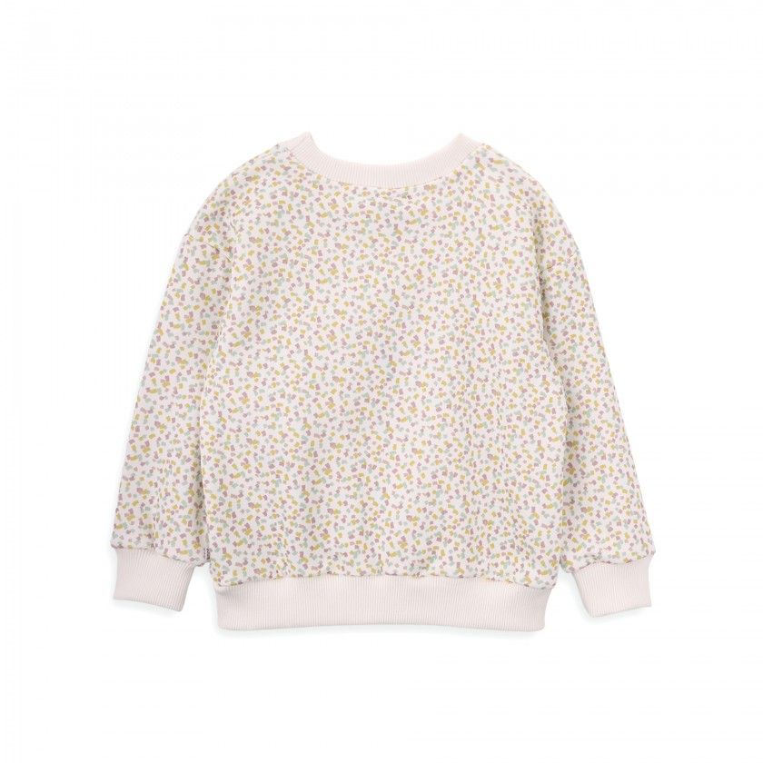 Small Brushes Sweatshirt with pattern for girls