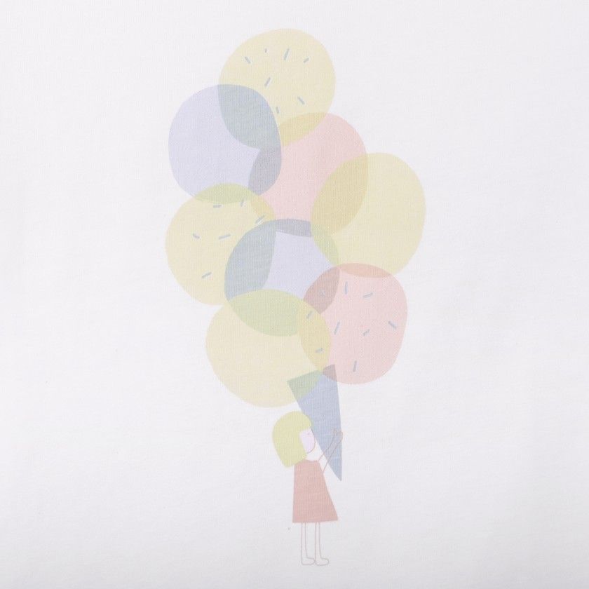 Big Ice Cream T-shirt for girls in cotton