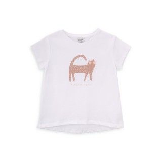T-shirt Cat de menina em algodo