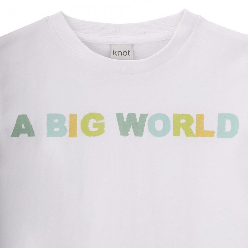 Big World T-shirt for boys in cotton