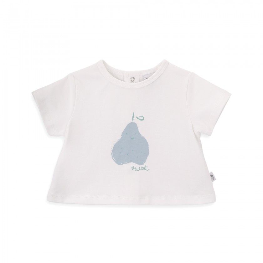T-shirt Sweet Pear de beb menino em algodo orgnico