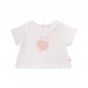 T-shirt Sweet Strawberry de beb menina em algodo orgnico