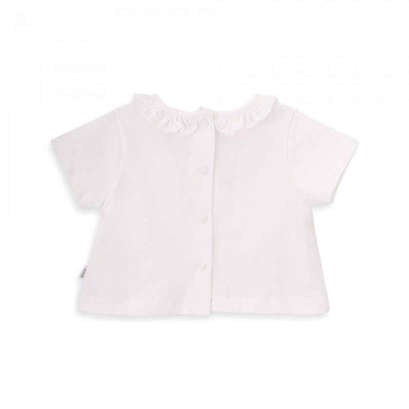 T-shirt Sweet Strawberry de beb menina em algodo orgnico