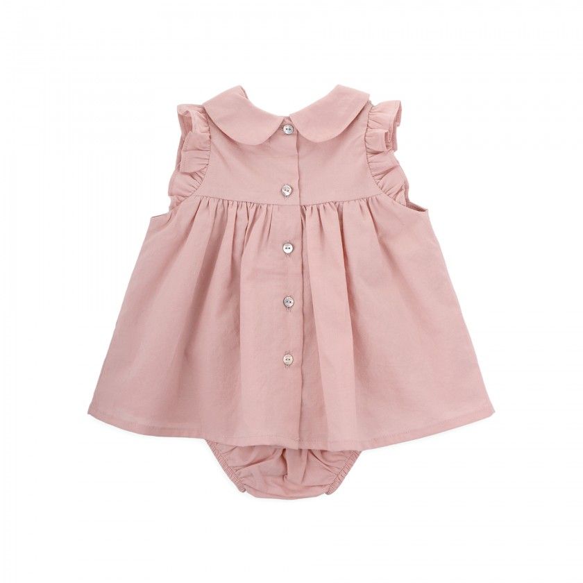 Hazel Dress for baby girls with embroidery