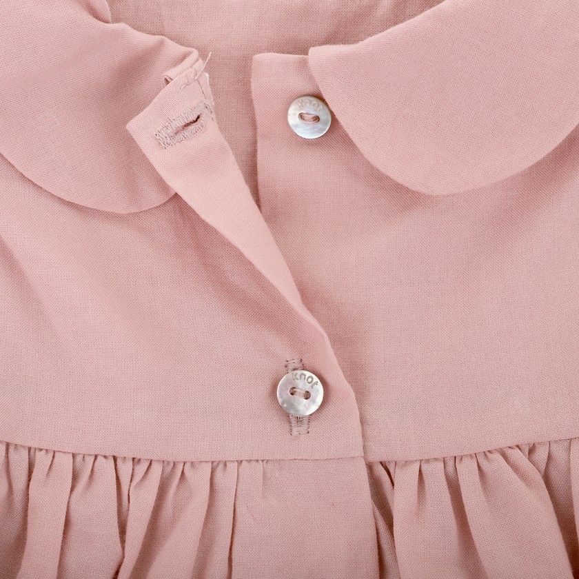 Hazel Dress for baby girls with embroidery