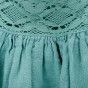 Jolie Dress for girls in linen with crochet