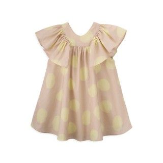 Lemon Big Dots Dress for girls with balls Lemon Big Dots Dress for girls with balls