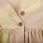 Lemon Big Dots Dress for girls with balls