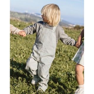 Shawn Overalls for baby boys in stripe twill