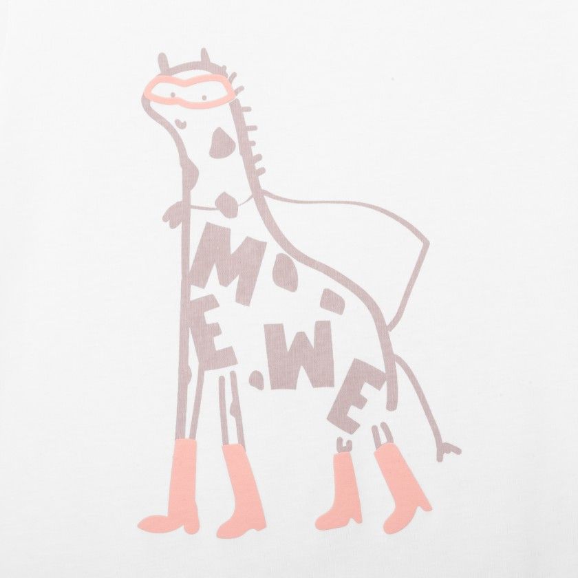 Giraffe, The Hero T-shirt for girls in cotton