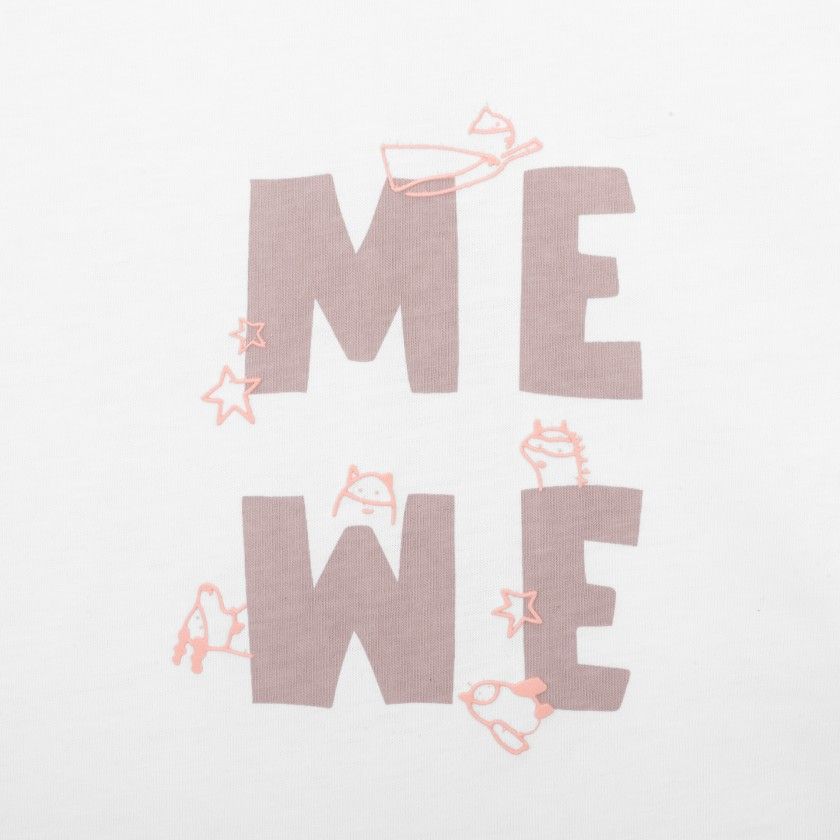 T-shirt Me We para Pai em algodo