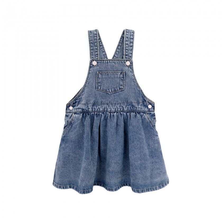 Leticia Pinafore for girls in denim