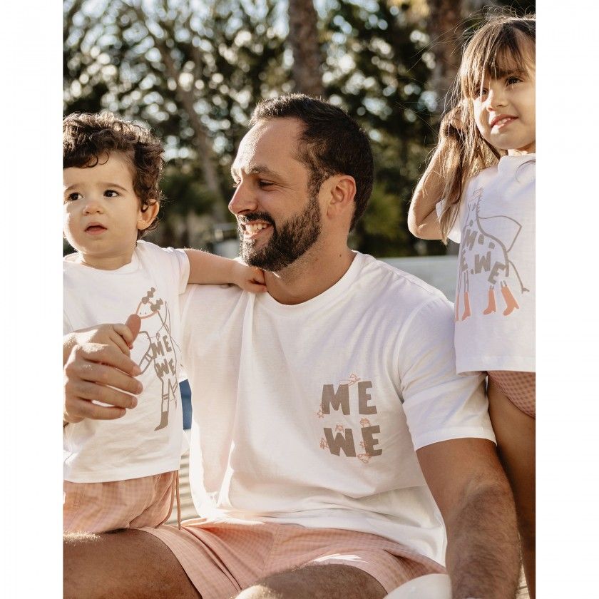 T-shirt Me We para Pai em algodo